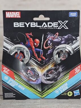 Hasbro Beyblade X Marvel Spider-Man 3-60F vs. Venom 3-80N Set